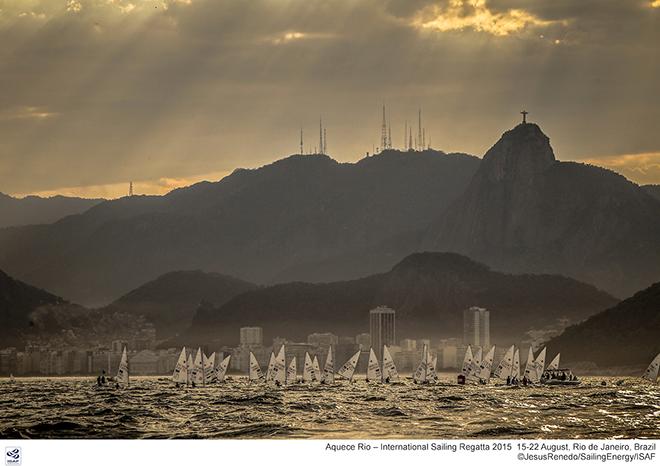 Laser Sailing in Rio - Aquece Rio - International Sailling Regatta 2015 ©  Jesus Renedo / Sailing Energy http://www.sailingenergy.com/